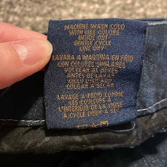 Seven 7 Bootcut Jeans Women’s 28 Dark Wash Denim Distressed Cowgirl Mid-rise - Picture 5 of 16